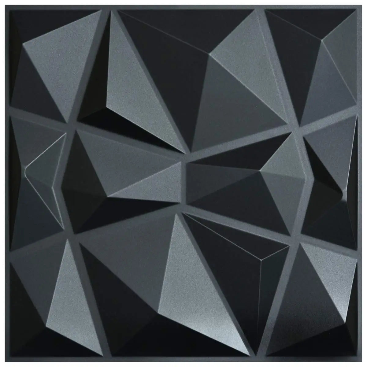 Navy Blue 50x50cm Home Decor 3D PVC Wall Panels Relief Art Living Room Kitchen Bedroom Diamond Design Pack of 12 Tiles