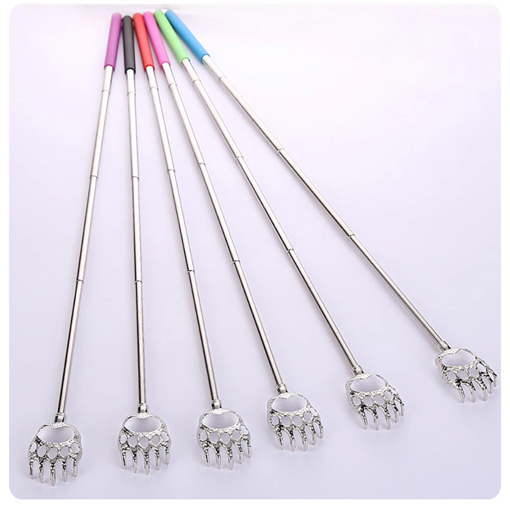3pcs Extendable Back Scratcher Portable Telescoping 304 Stainless Steel Back Scratchers Hand Massager