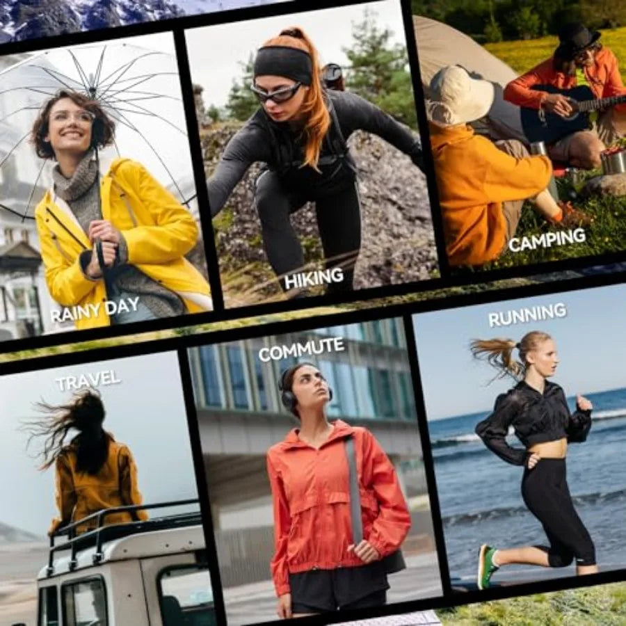 Lightweight Rain Jacket Women Waterproof - Packable Windbreaker Jacket Raincoats for Women with Hood for Travel Outdoor