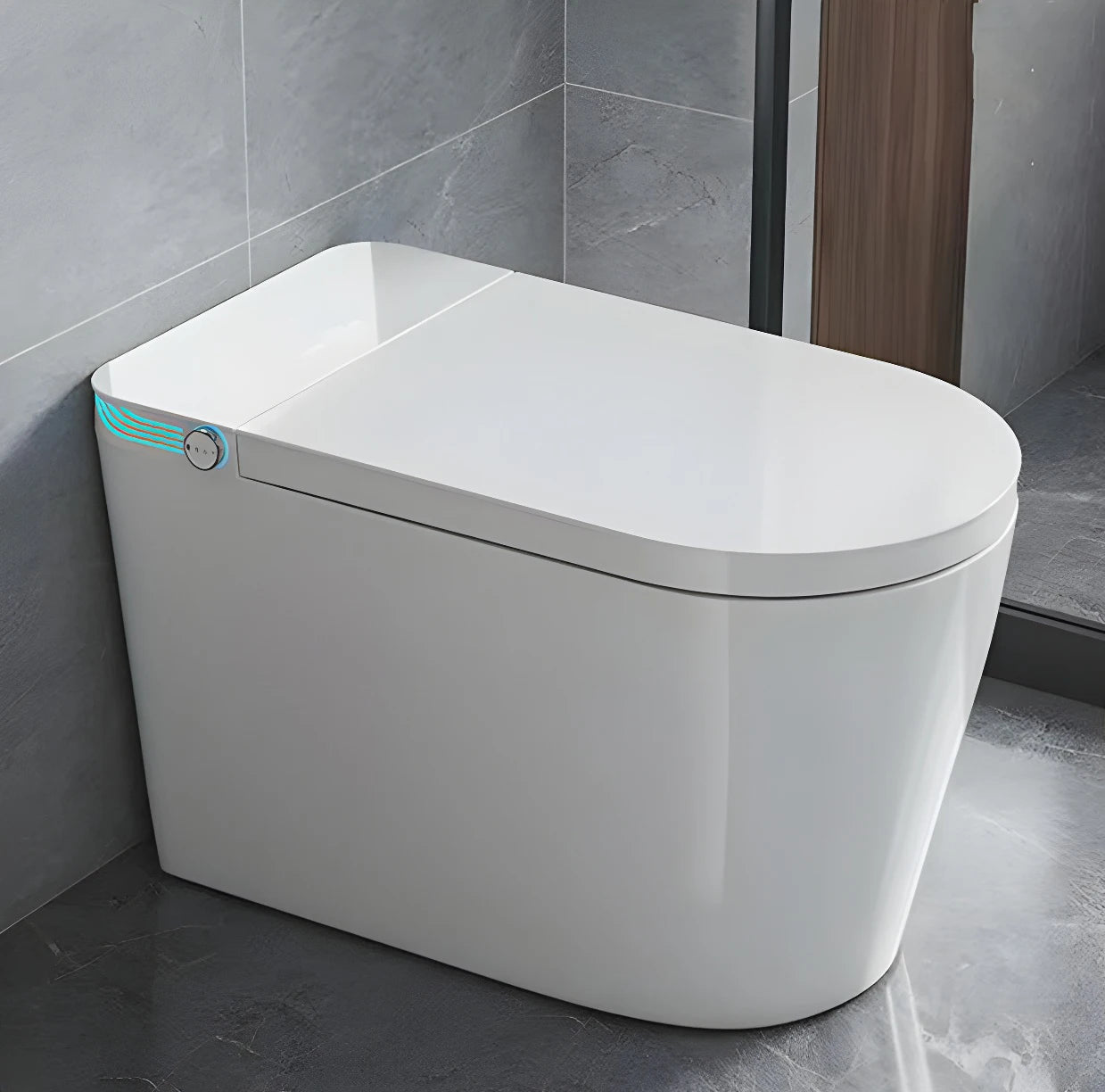Smart Toilet With Built In Bidet Heated Seat And VoiceControl