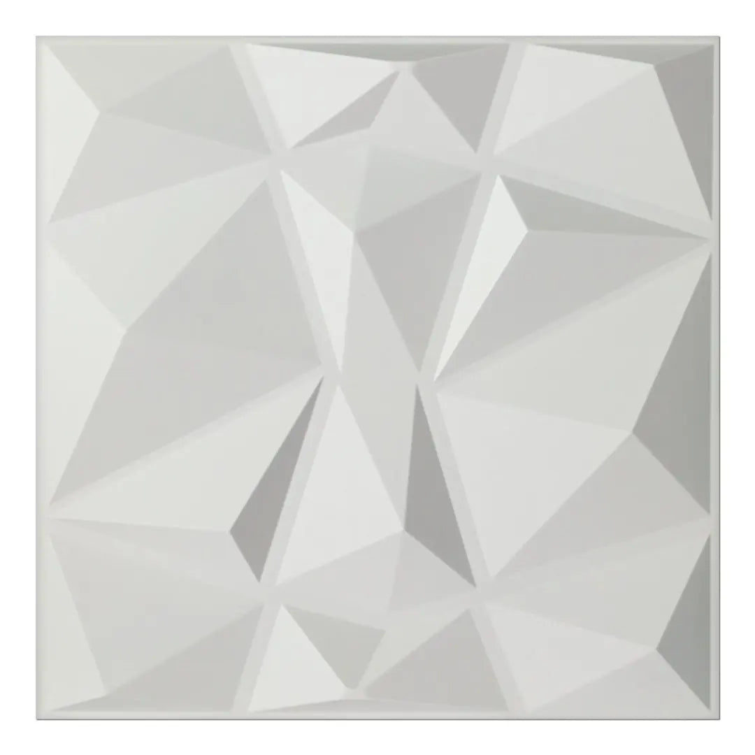 Navy Blue 50x50cm Home Decor 3D PVC Wall Panels Relief Art  Living Room Kitchen Bedroom Diamond Design Pack of 12 Tiles