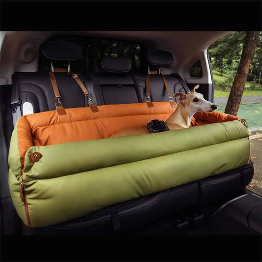Foldable Travel Pet Car Seat Bed Comfortable Thickened Pet Sleeping Nest Anti Slip Fixed Design Durable Cat Dog Rest Bed For Vehicle Home Dual Use