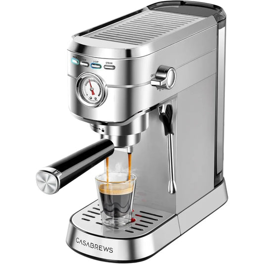 CASABREWS CM5418 Espresso Machine 20 Bar, Compact Espresso Maker with Steam Milk Frother
