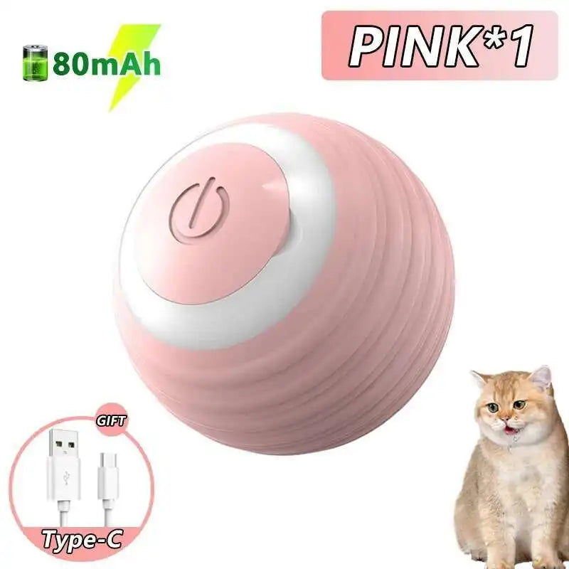 Automatic Electronic Dog Toy Ball With Interactive Bouncing RGB Lighting