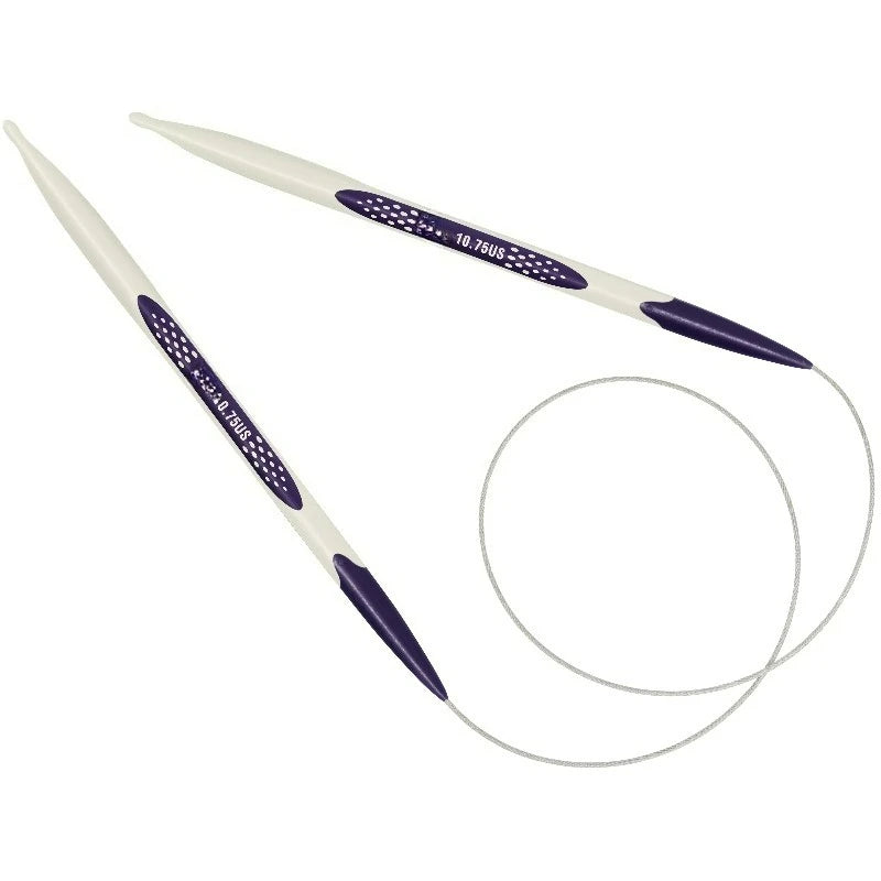 Ergonomic 24" Circular Knitting Needles, US 10.75 (7mm)