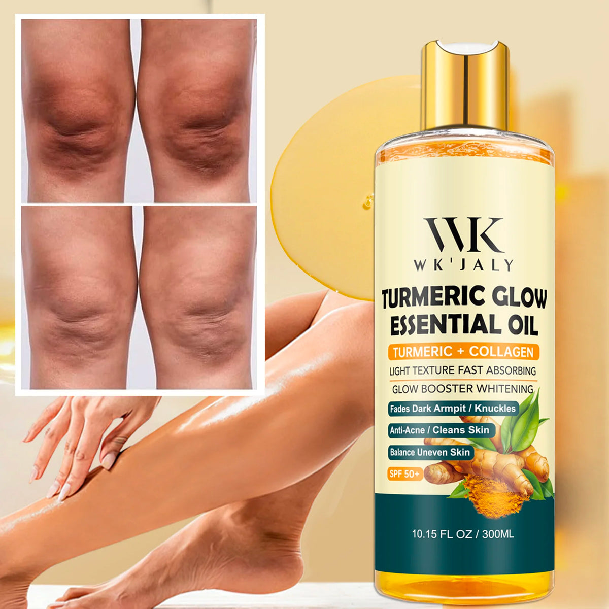 Turmeric Essential Body Oil For Deep Moisturizing And Radiant Glow