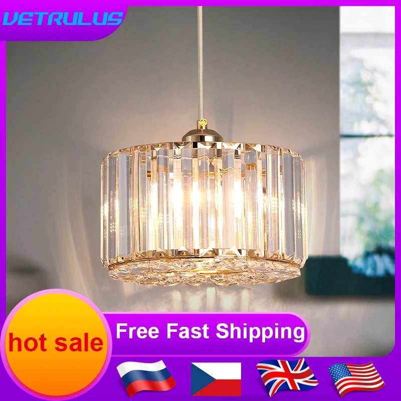 Glass Led Pendant Light Modern Ceiling Lamp Adjustable Living Dining Room Nordic Aisle Decor Balcony Corridor Hanging Fixture