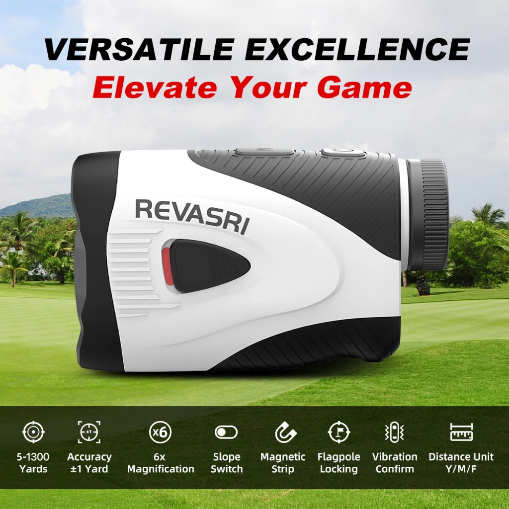 Revasri Golf Rangefinder With Angle Switch And Vibration Alert