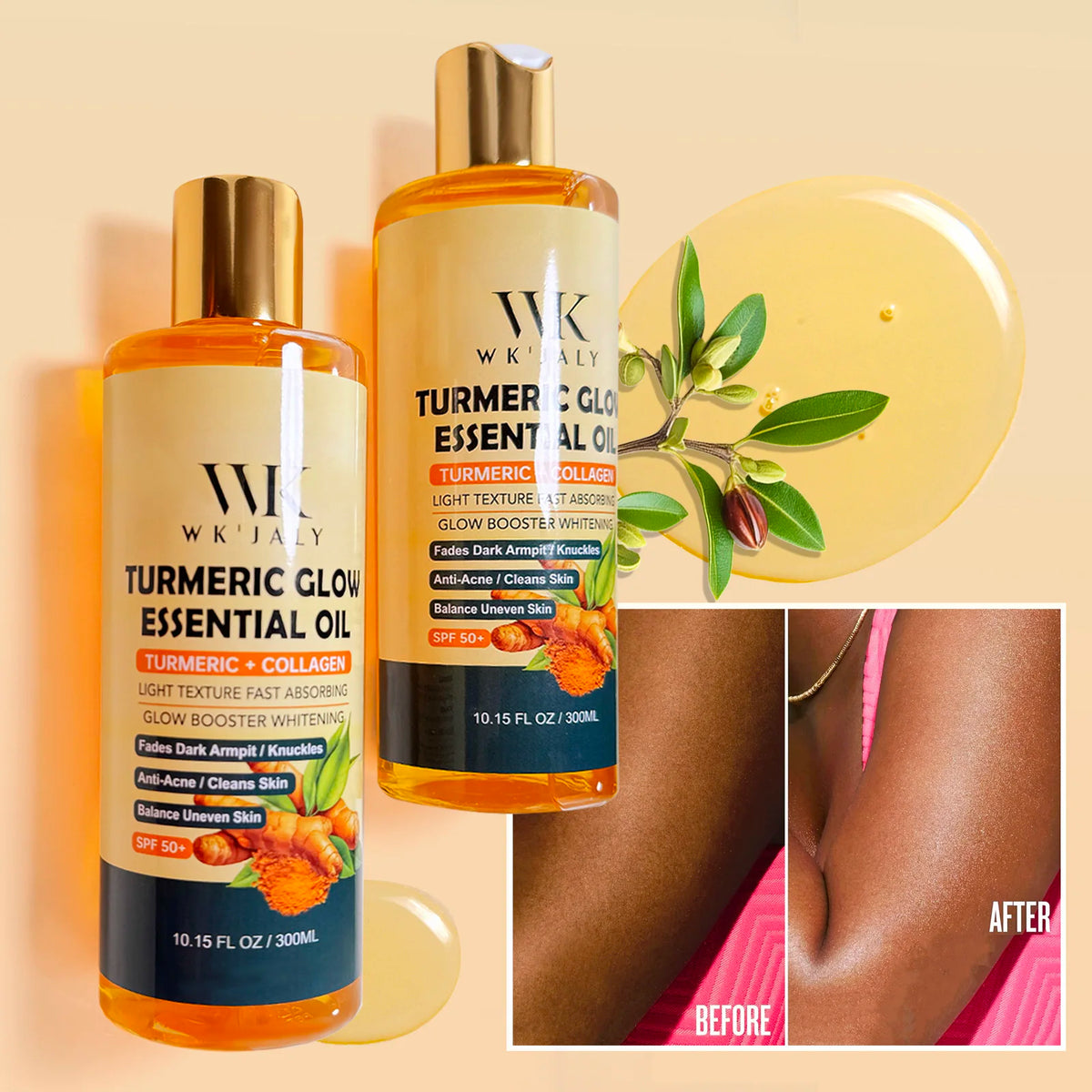 Turmeric Essential Body Oil For Deep Moisturizing And Radiant Glow