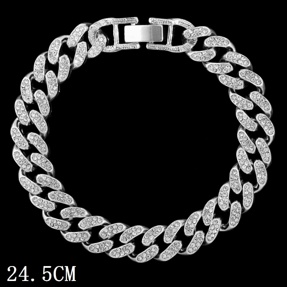 Hip Hop Iced Out Prong CubanChain Anklet For Women