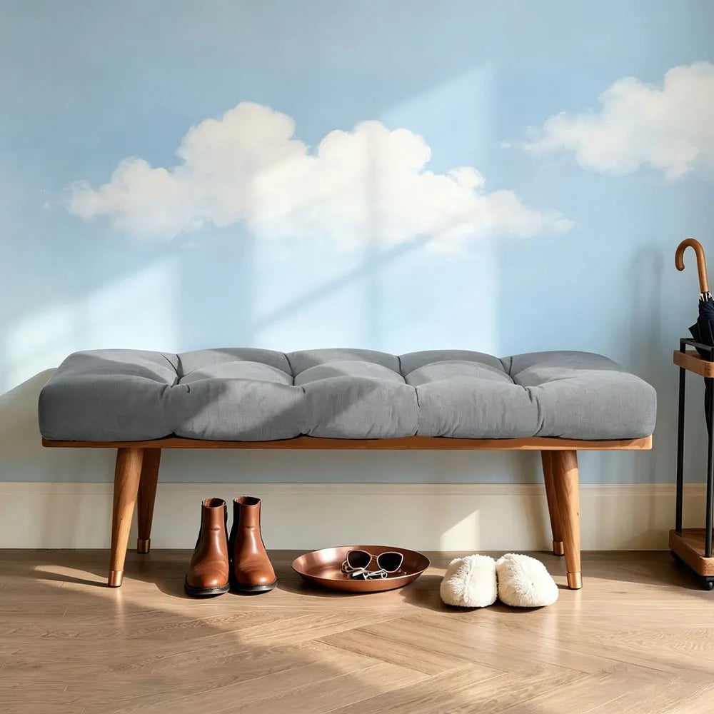 Indoor Tufted Bench Cushion Non Slip For Piano Bench