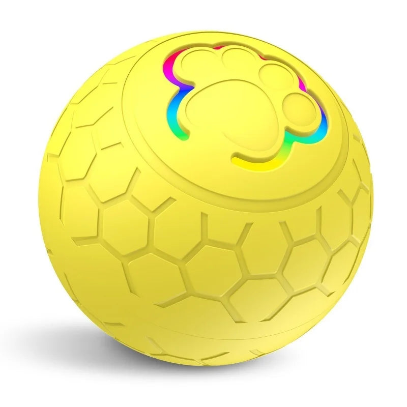 Automatic Electronic Dog Toy Ball With Interactive Bouncing RGB Lighting