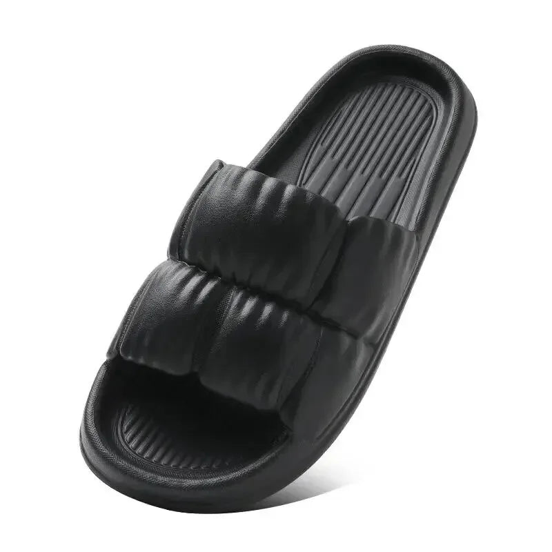 2025 New Women Soft Sole Cloud Slippers Thick Platform Indoor Outdoor Beach Sandals Summer EVA Non Slip Flip Flops
