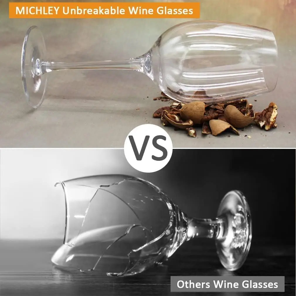 Tritan Unbreakable Pool Floating Stemmed Wine Glasses