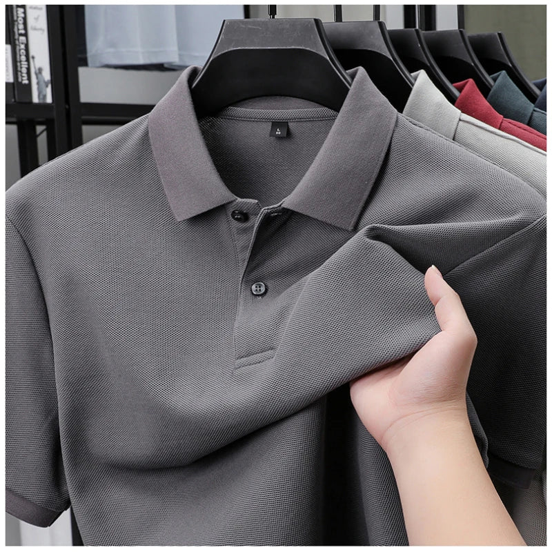ELITEVESTA Men's 100% Cotton Polo Shirt Breathable Summer Tee