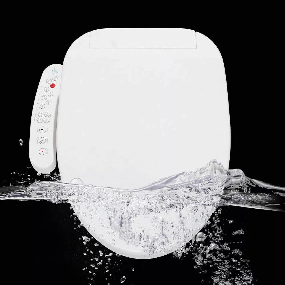 Electric Bidet Toilet Seat Smart Automatic Deodorization Elongated Heated Self Cleaning for Bathroom