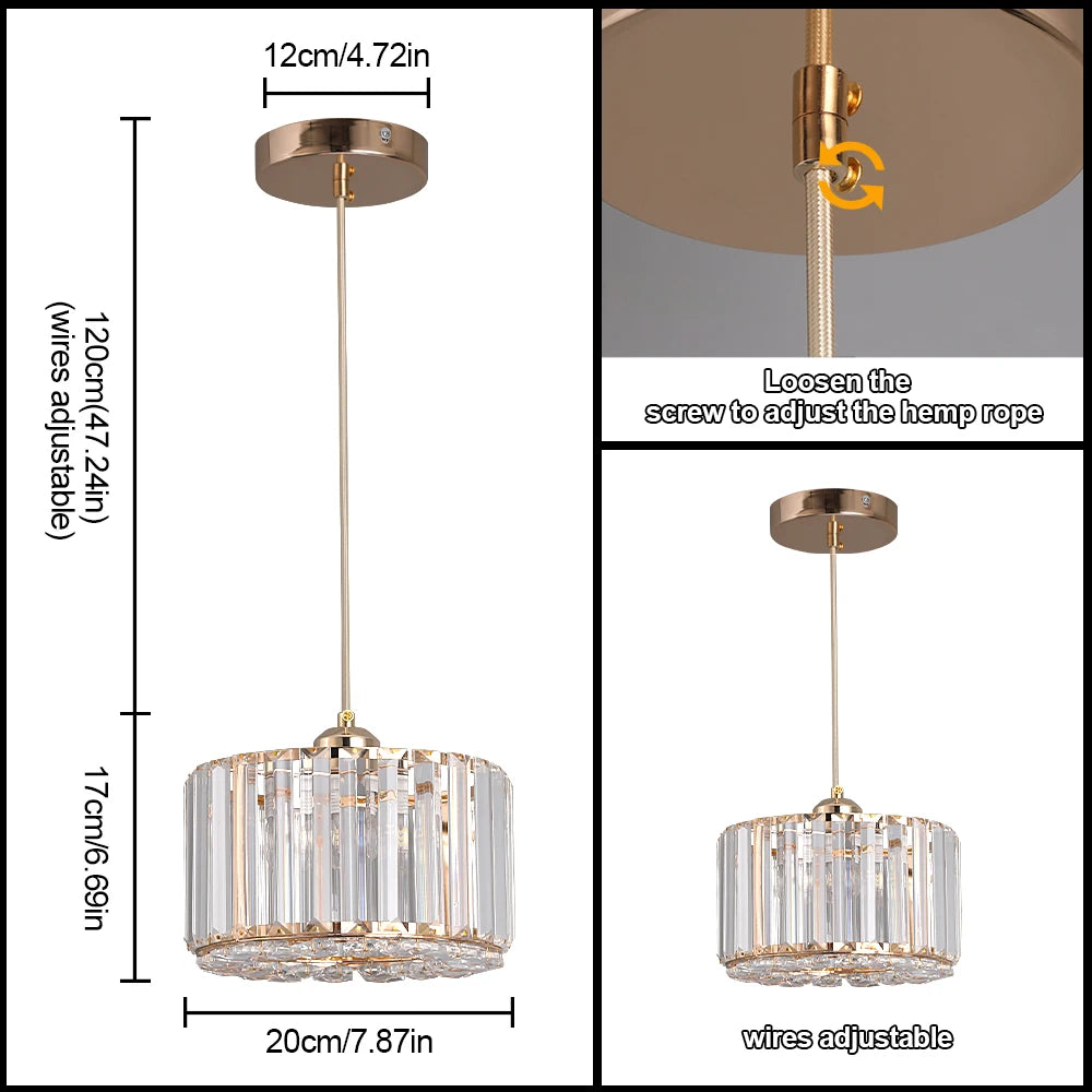 Glass Led Pendant Light Modern Ceiling Lamp Adjustable Living Dining Room Nordic Aisle Decor Balcony Corridor Hanging Fixture