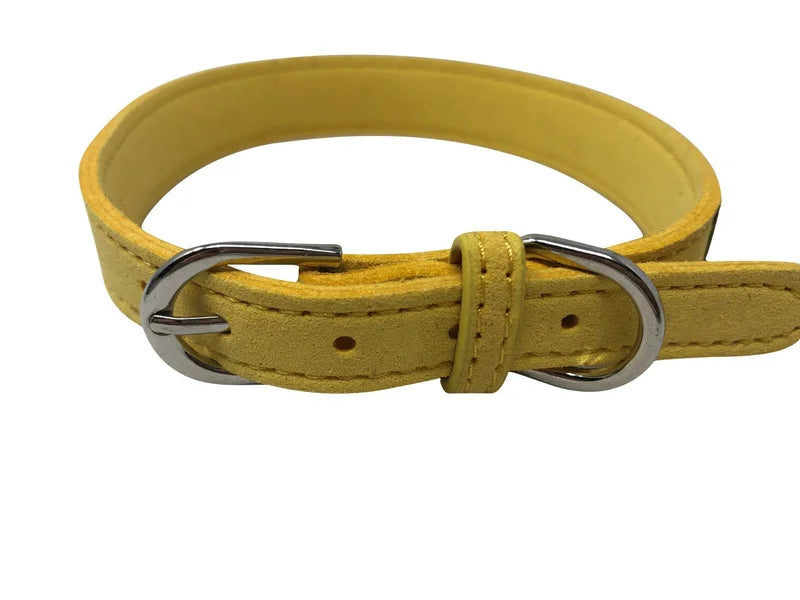 Adjustable Rhinestone Dog Collar Featuring Soft Velvet Microfiber