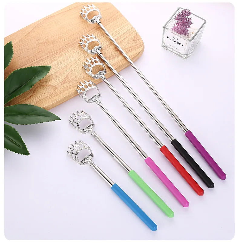3pcs Extendable Back Scratcher Portable Telescoping 304 Stainless Steel Back Scratchers Hand Massager