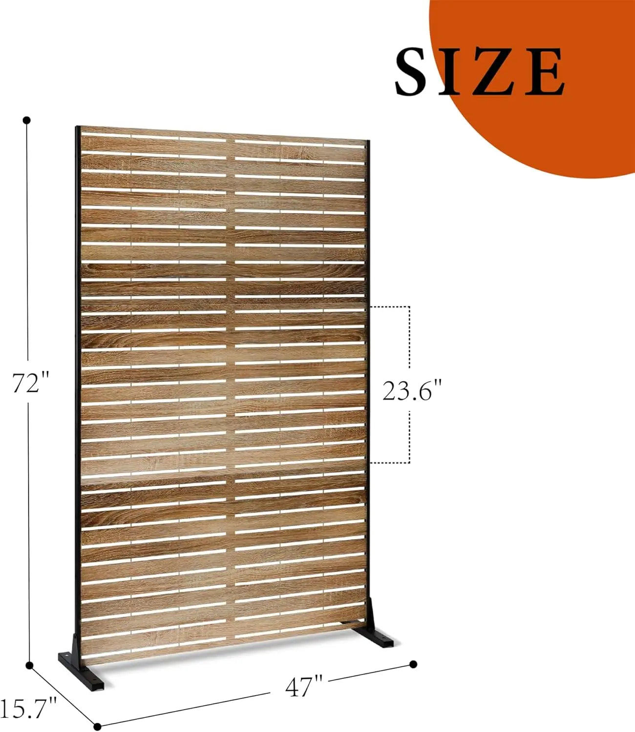 Metal Outdoor Privacy Screen Freestanding Panels For Patio And Deck