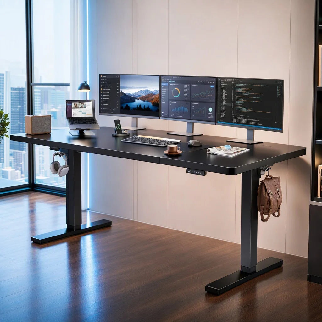 K Kyspho Electric Standing Desk With Brushless Motor Memory Presets