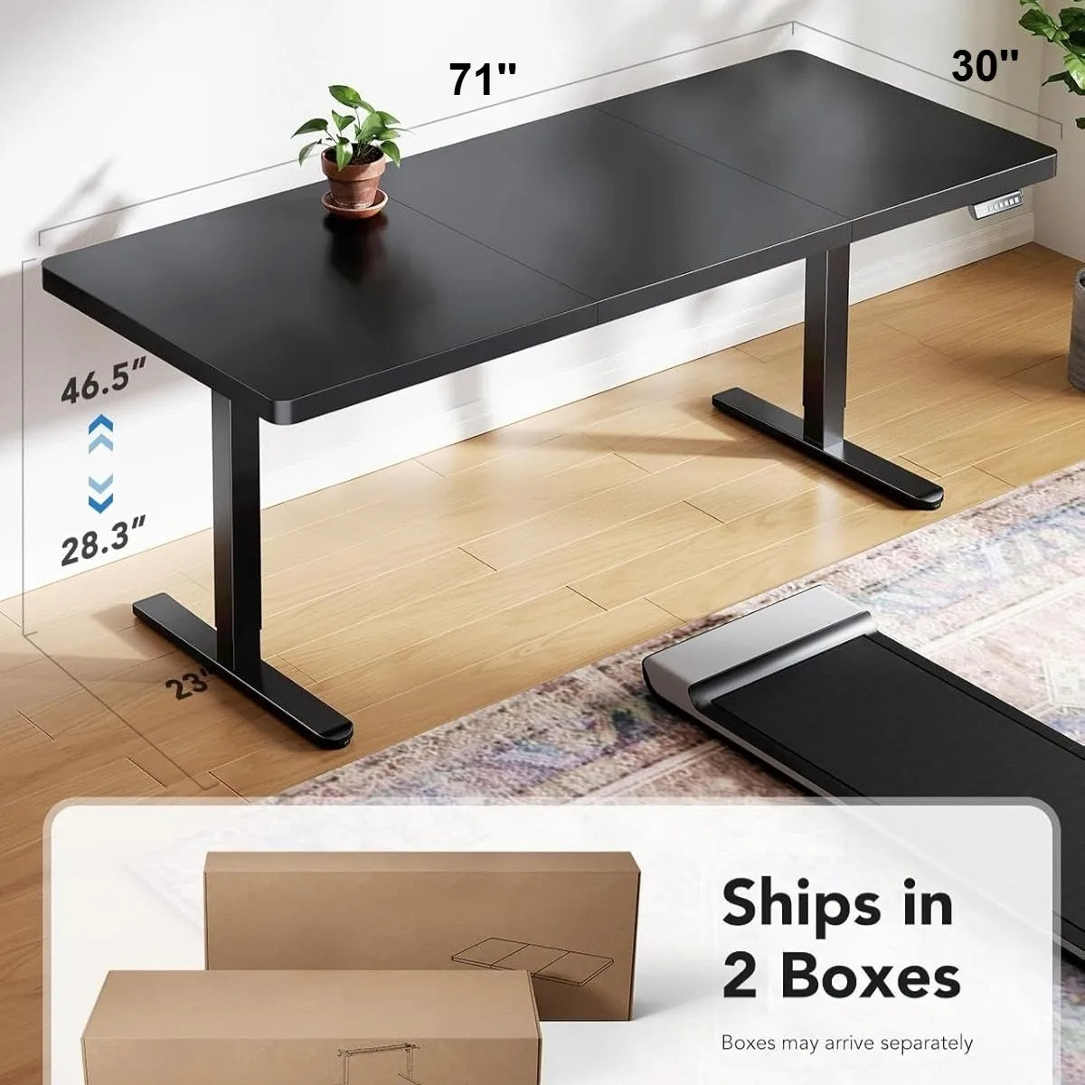 K Kyspho Electric Standing Desk With Brushless Motor Memory Presets