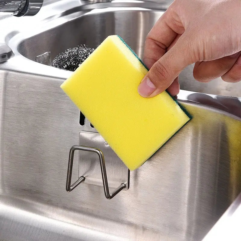 Stainless Steel Sink Sponge Holder For Kitchen Organization