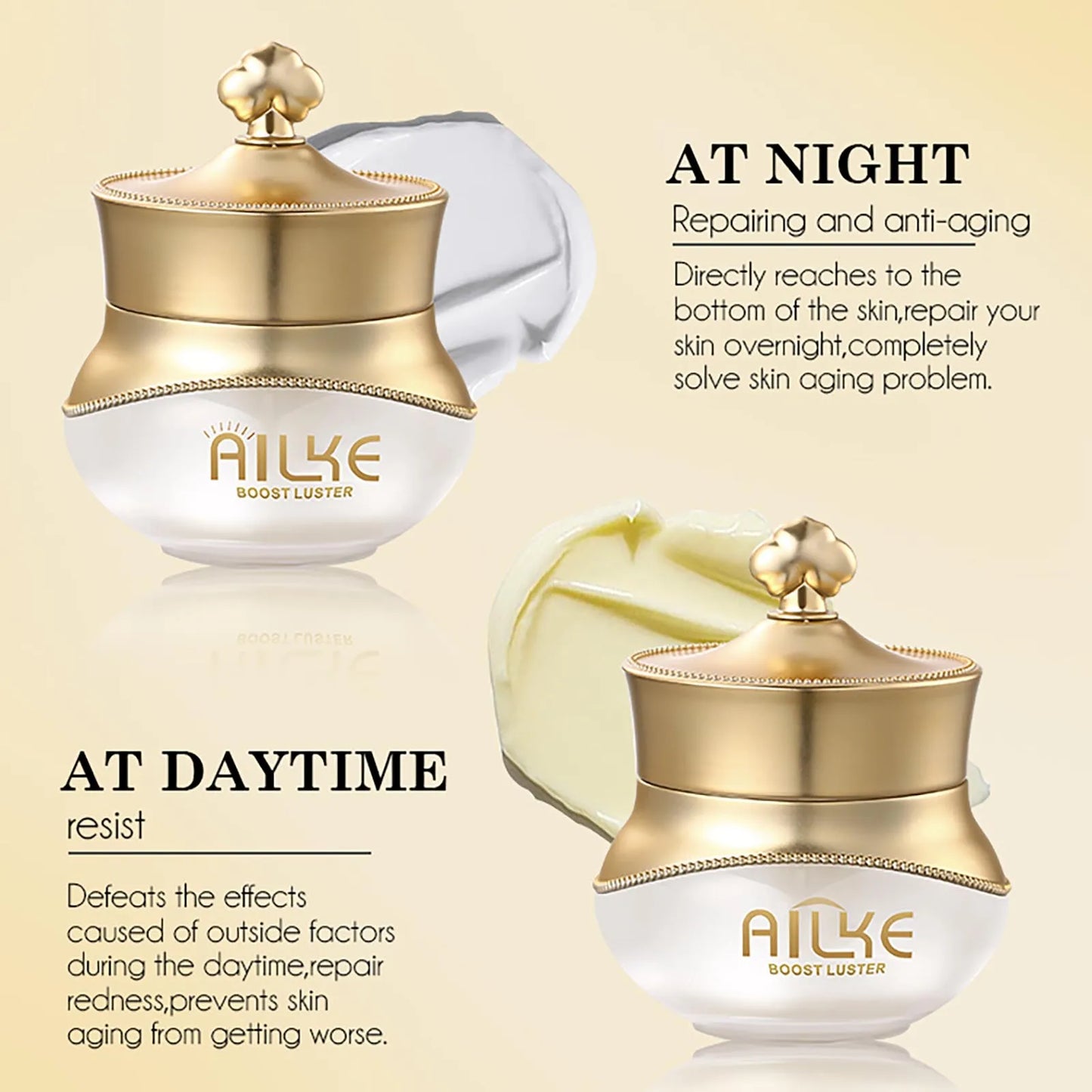 AILKE Night Face Cream For Women Collagen Moisturizing Anti Aging
