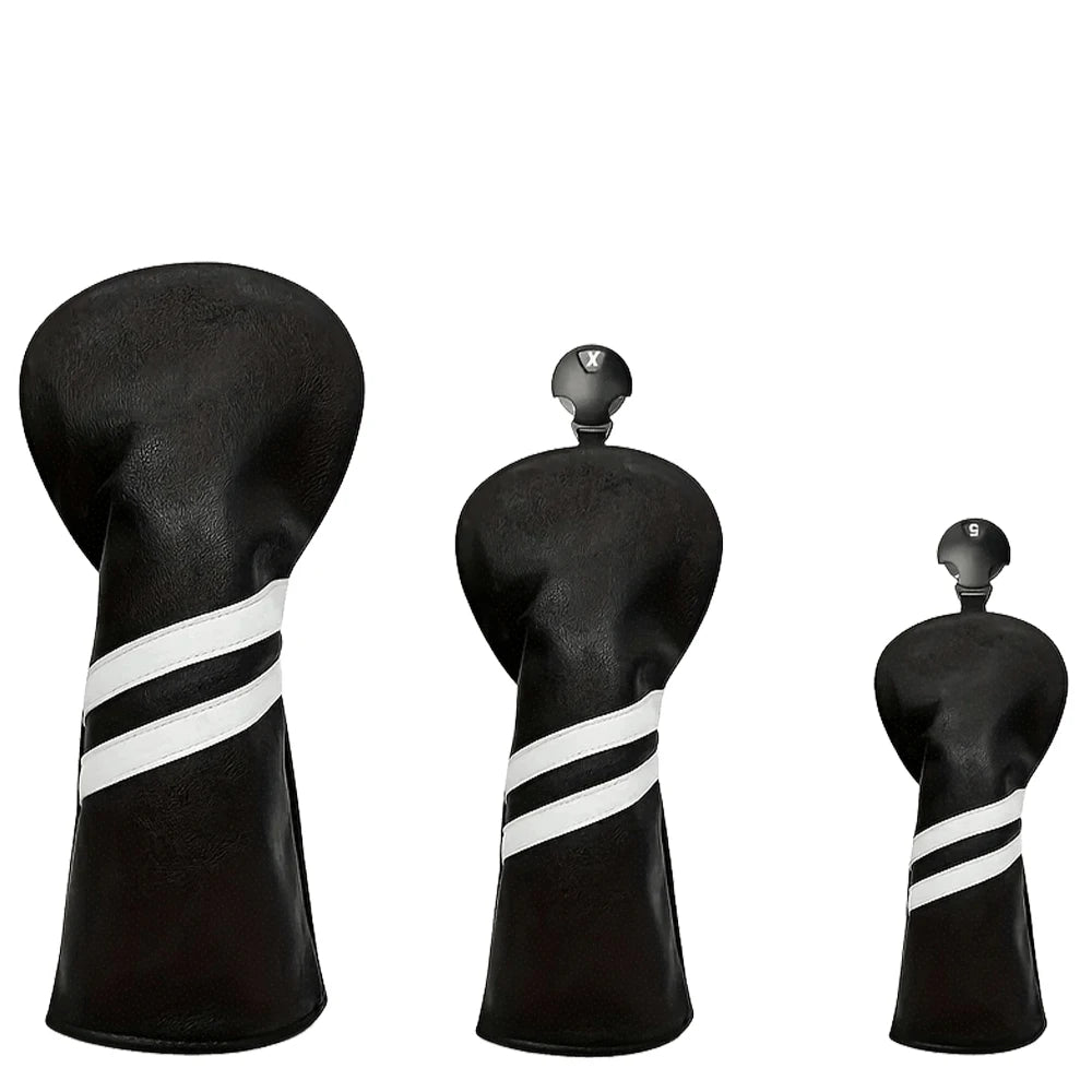 AMEYXGS Golf Wood Club Headcovers Durable Protective Sports Accessories