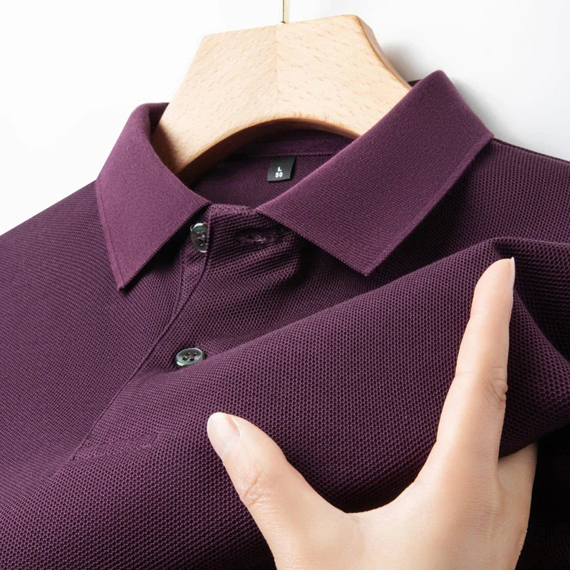 ELITEVESTA Men's 100% Cotton Polo Shirt Breathable Summer Tee