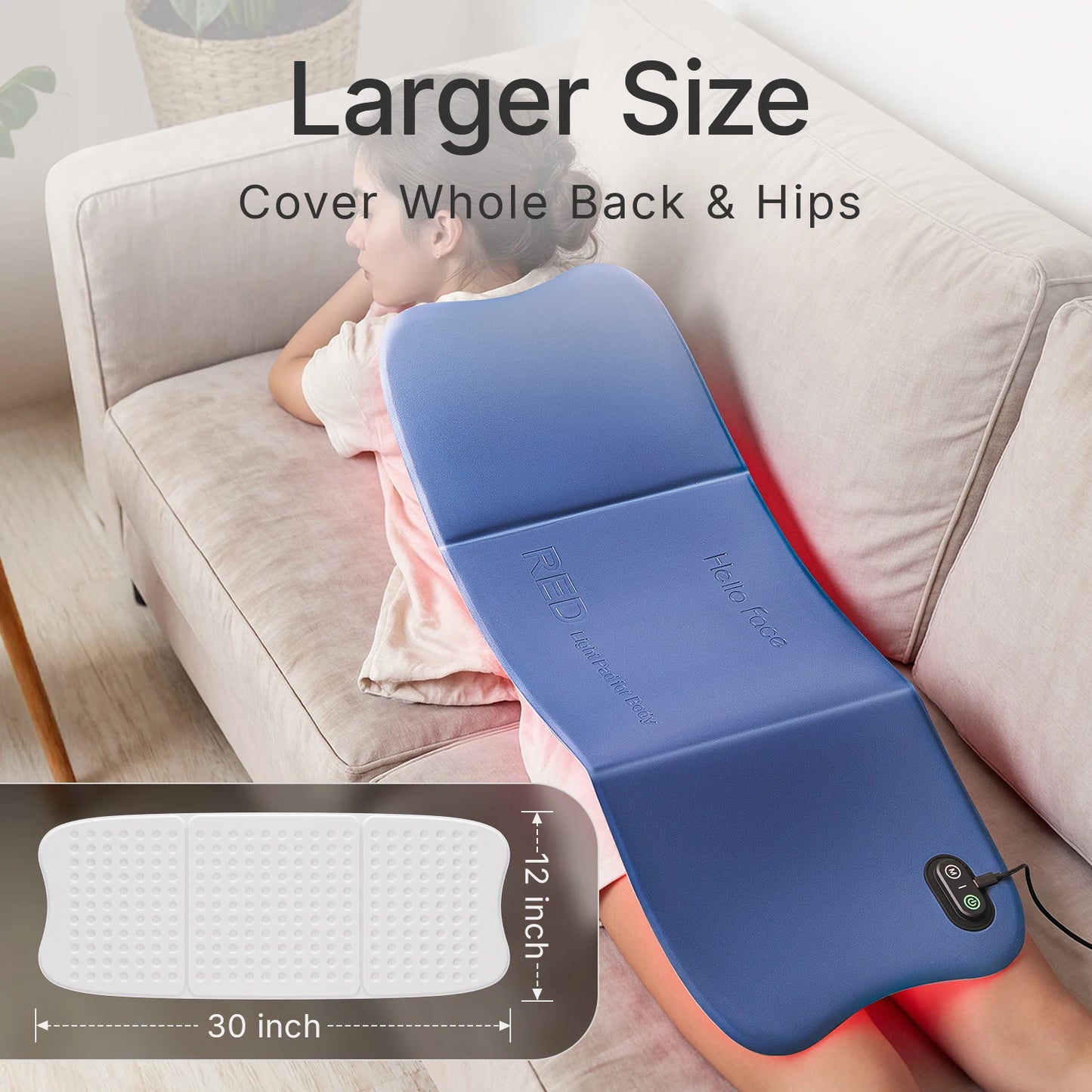 Hello Face Red Light Therapy Mat 264 LED Near Infrared