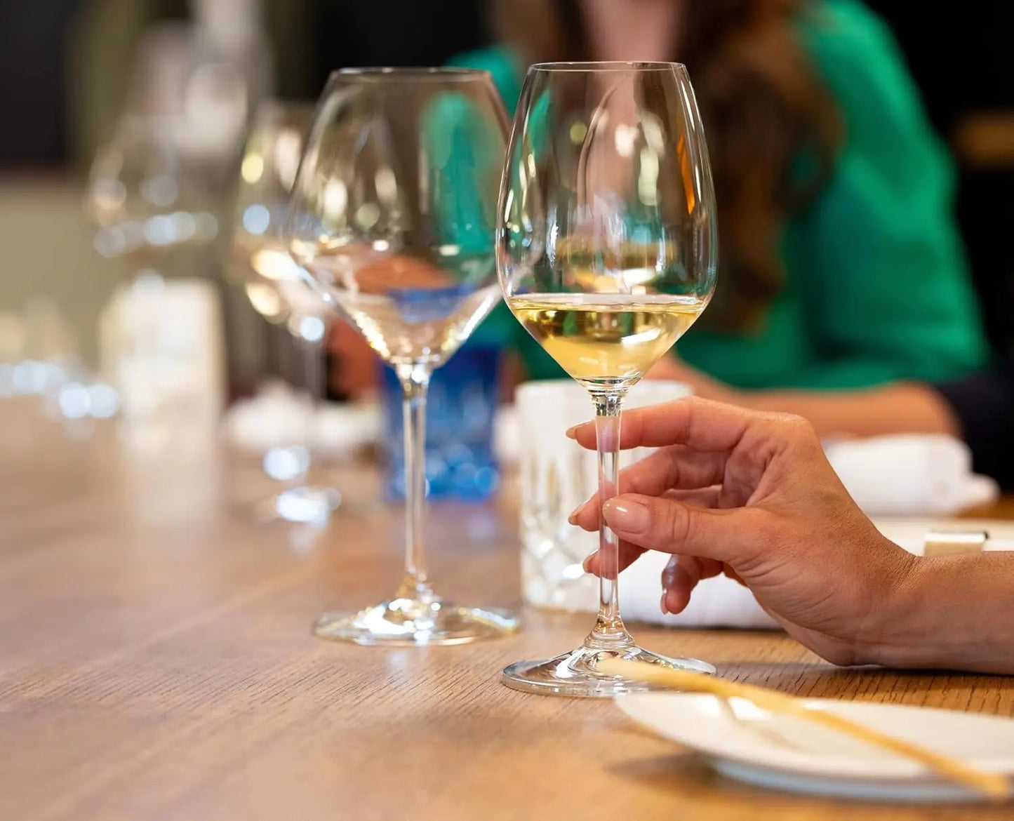 Lead Free Crystal White Wine Glass Set With Four Glasses