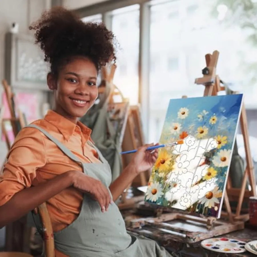 36 Pcs 8 x 10 Inch Pre Drawn Canvas for Painting Afro Queen Pre Stretched Canvas Painting for Adult Sip and Paint Party Supplie
