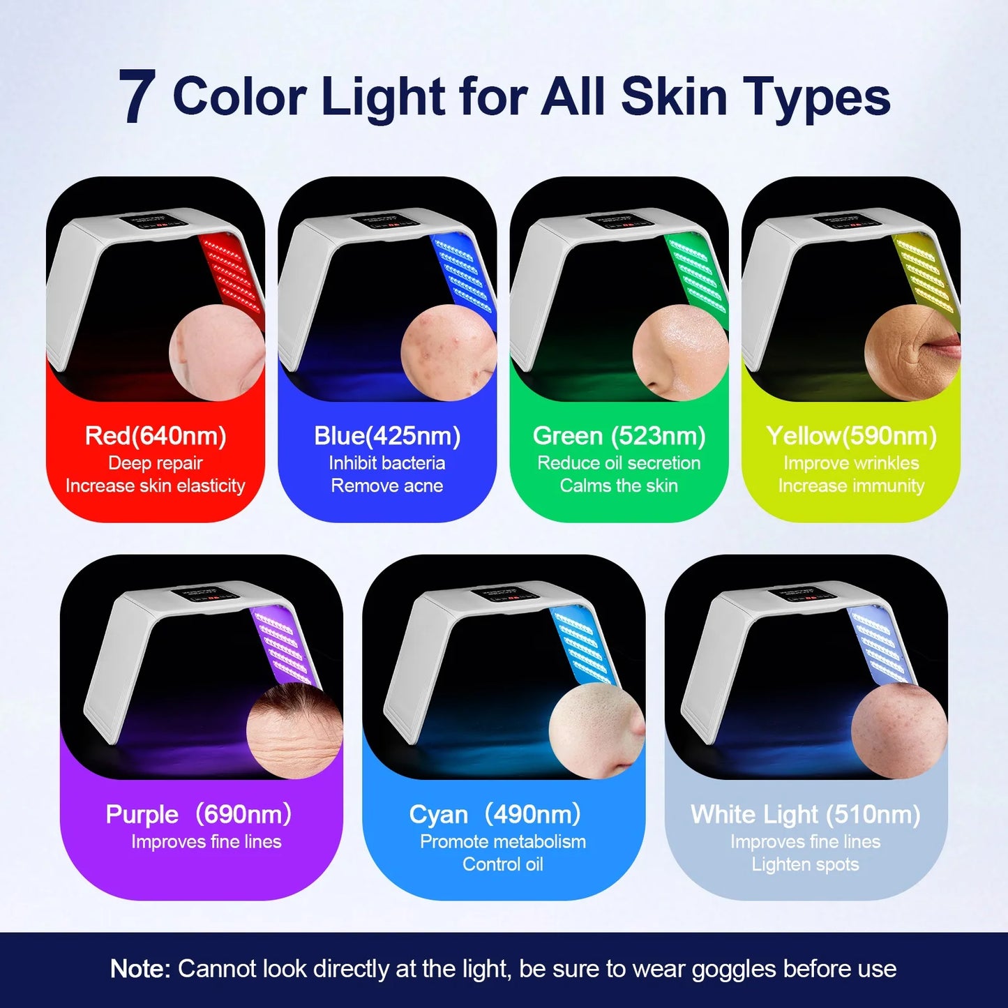 Foreverlily LED Photon Skin Rejuvenation Machine Facial Body Care
