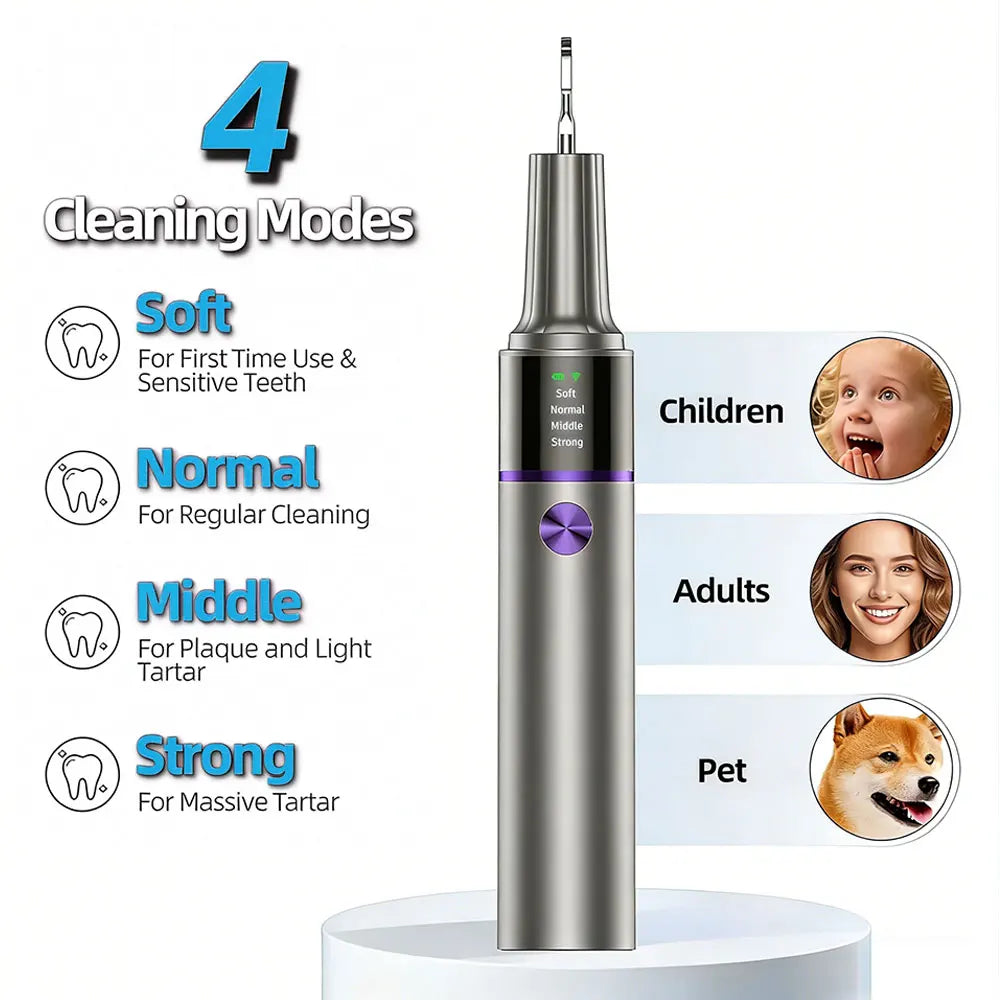 Electric Ultrasonic Dental Scaler For Teeth Tartar Plaque Stains Cleaner Tooth Calculus Electric Dental Tooth Stone Remover