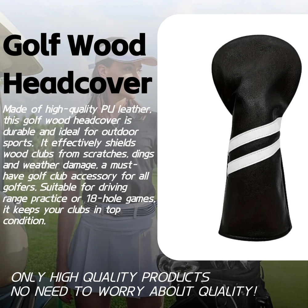 AMEYXGS Golf Wood Club Headcovers Durable Protective Sports Accessories