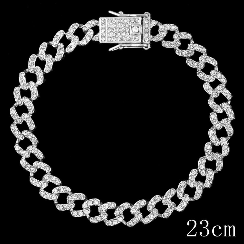 Hip Hop Iced Out Prong CubanChain Anklet For Women