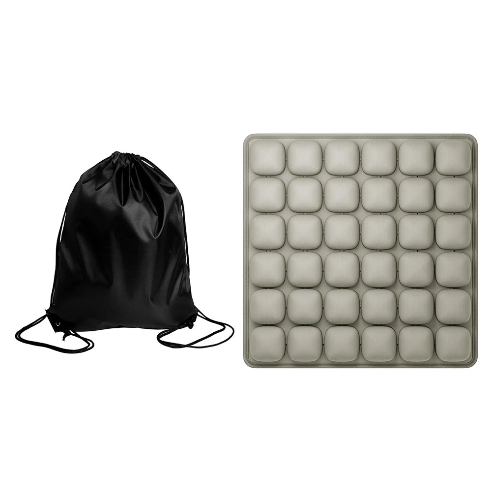 Inflatable Seat Cushion With Storage Bag For Office Chair
