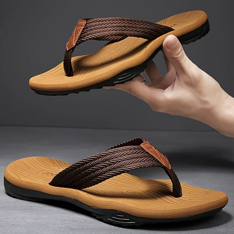 Pmoiste Men Flip Flops  EVA Slip-on Beach Comfortable Designer House Slippers High Quality Summer Outdoor Non Slip