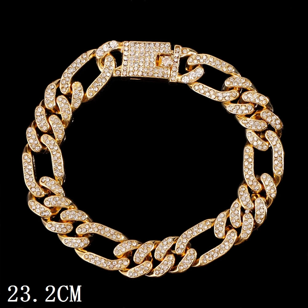 Hip Hop Iced Out Prong CubanChain Anklet For Women