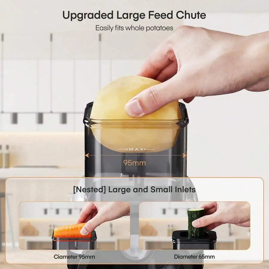 Electric Cheese Grater, Large Feed Chute Electric Grater Vegetable Shredder With Multi Replaceable Blades And Storage Box, 5 In