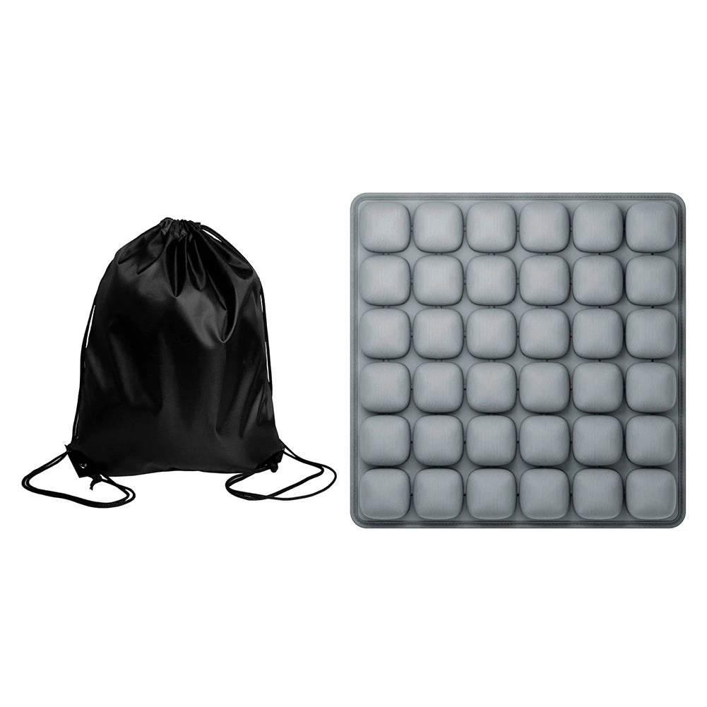 Inflatable Seat Cushion With Storage Bag For Office Chair