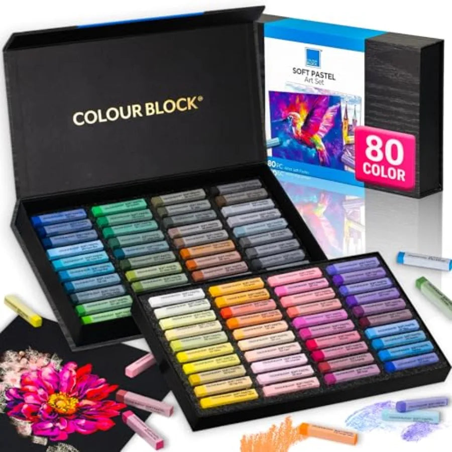s for Artists - Square Chalk s Art in CARBON Box - Vibrant Pigments Art Kit for Painting, Drawing, Sketching, Hobbyist