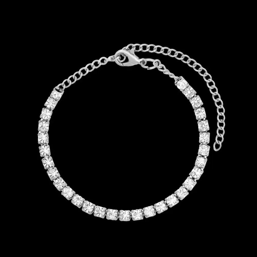 Hip Hop Iced Out Prong CubanChain Anklet For Women