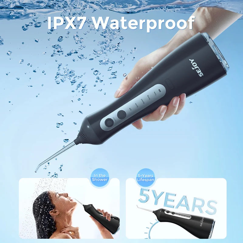 Sejoy Water Flosser Teeth Picks 6 Jets 6 Modes Portable Cordless Water Floss for Teeth Cleaner  Oral Picks