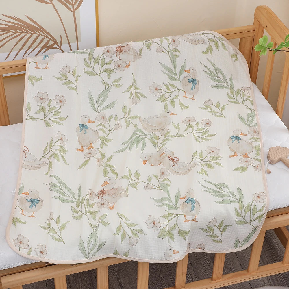 Pure Cotton Gauze Baby Bath Towel For Newborns Absorbent