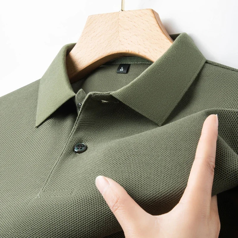 ELITEVESTA Men's 100% Cotton Polo Shirt Breathable Summer Tee