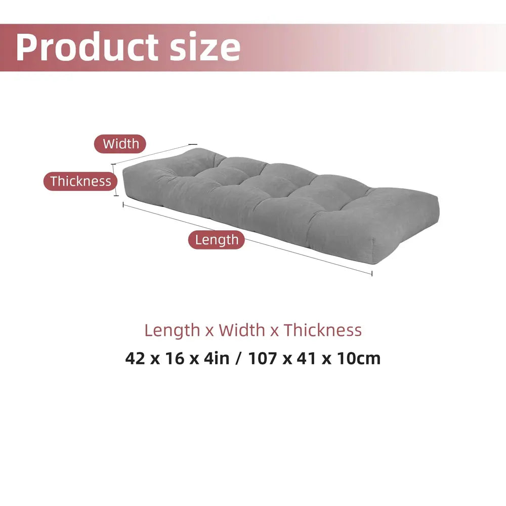 Indoor Tufted Bench Cushion Non Slip For Piano Bench